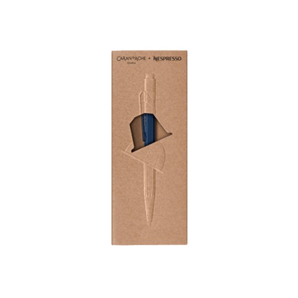 Caran d'Ache, Kugelschreiber,849, Nespresso Sonderedition, matt blau, mit Verpackung